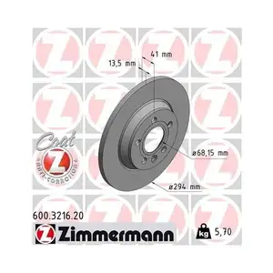 Zimmermann 600.3216.20 Bremsscheiben 2 Stück VW Zimmermann 600.3216.20 Bremsscheiben 2 Stück VW