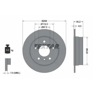 TEXTAR 92099703 Bremsscheiben 2 Stück MERCEDES-BENZ TEXTAR 92099703 Bremsscheiben 2 Stück MERCEDES-BENZ