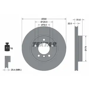 TEXTAR 92097205 Bremsscheiben 2 Stück vorne für BMW TEXTAR 92097205 Bremsscheiben 2 Stück vorne für BMW