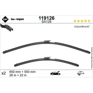 Wischblatt Swf 119126 Das Original Aquablade für Mercedes Benz Vorne Wischblatt Swf 119126 Das Original Aquablade für Mercedes Benz Vorne