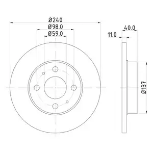 Mintex MDC592 Bremsscheiben 2 Stück FIAT Mintex MDC592 Bremsscheiben 2 Stück FIAT