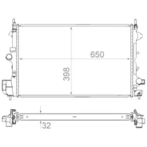 MAHLE CR 835 000S Kühlmittelkühler für FIAT, OPEL MAHLE CR 835 000S Kühlmittelkühler für FIAT, OPEL