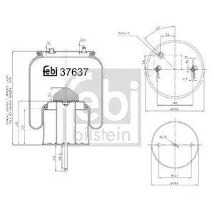 FEBI BILSTEIN 37637 Luftfederbalg für SCANIA FEBI BILSTEIN 37637 Luftfederbalg für SCANIA