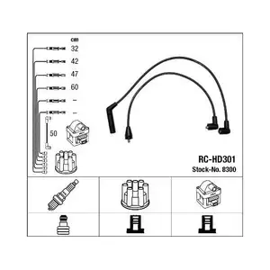NGK 8300 Z&uuml;ndleitungssatz RC-HD301 f&uuml;r HYUNDAI
