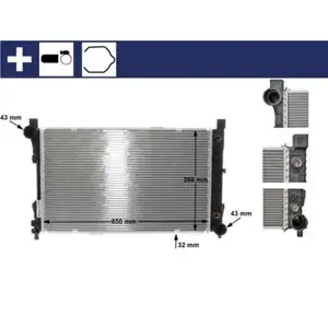 MAHLE CR 387 000S K&uuml;hlmittelk&uuml;hler f&uuml;r MERCEDES-BENZ