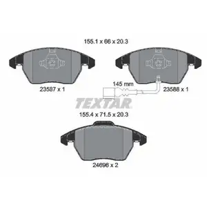 Textar Bremsenset Bremsscheiben Ø312 belüftet Beläge vorn VW Audi Skoda Seat Textar Bremsenset Bremsscheiben Ø312 belüftet Beläge vorn VW Audi Skoda Seat