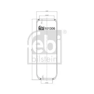 FEBI BILSTEIN 101306 Luftfederbalg für VOLVO FEBI BILSTEIN 101306 Luftfederbalg für VOLVO