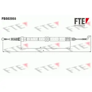 2x FTE Bremsseile Feststellbremse Scheibenbremse Hinterachse VW Transporter 2x FTE Bremsseile Feststellbremse Scheibenbremse Hinterachse VW Transporter