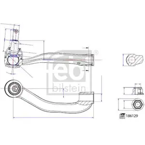 FEBI BILSTEIN 186129 Spurstangenendstück FEBI BILSTEIN 186129 Spurstangenendstück
