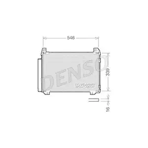 DENSO DCN50025 Kondensator A/C f&uuml;r TOYOTA