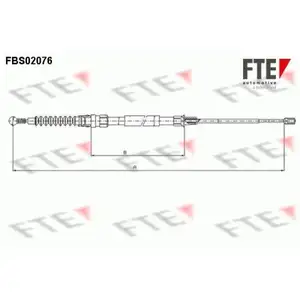 2x FTE Bremsseile Feststellbremse Scheibenbremse Hinterachse Seat Skoda VW 2x FTE Bremsseile Feststellbremse Scheibenbremse Hinterachse Seat Skoda VW