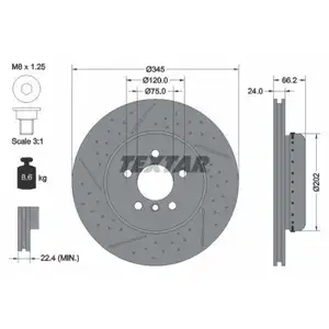 TEXTAR 92265525 Bremsscheiben 2 Stück BMW TEXTAR 92265525 Bremsscheiben 2 Stück BMW