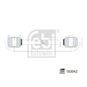 FEBI BILSTEIN 183042 Verbindungsstange für MERCEDES-BENZ FEBI BILSTEIN 183042 Verbindungsstange für MERCEDES-BENZ