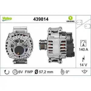 VALEO 439814 Pkw Generator Neu - ORIGINS VALEO 439814 Pkw Generator Neu - ORIGINS