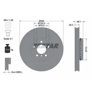 TEXTAR 50005758 1 Set Bremsscheiben für vorne links und rechts für BMW TEXTAR 50005758 1 Set Bremsscheiben für vorne links und rechts für BMW