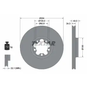 TEXTAR 92103803 Bremsscheiben 2 Stück FORD TEXTAR 92103803 Bremsscheiben 2 Stück FORD