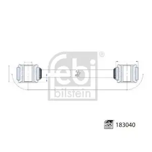 FEBI BILSTEIN 183040 Verbindungsstange für MERCEDES-BENZ FEBI BILSTEIN 183040 Verbindungsstange für MERCEDES-BENZ