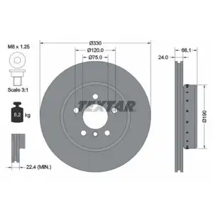 TEXTAR 92265825 Bremsscheiben 2 Stück BMW TEXTAR 92265825 Bremsscheiben 2 Stück BMW
