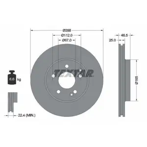 TEXTAR 92105905 Bremsscheiben 2 Stück vorne MERCEDES-BENZ TEXTAR 92105905 Bremsscheiben 2 Stück vorne MERCEDES-BENZ