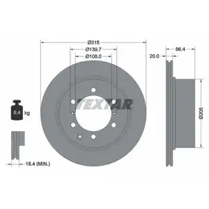 TEXTAR 92146703 Bremsscheiben 2 Stück HYUNDAI TEXTAR 92146703 Bremsscheiben 2 Stück HYUNDAI