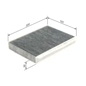 BOSCH 1 987 435 548 Filter, Innenraumluft R 5548