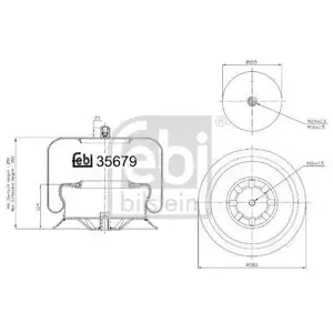 FEBI BILSTEIN 35679 Luftfederbalg für MERCEDES-BENZ FEBI BILSTEIN 35679 Luftfederbalg für MERCEDES-BENZ