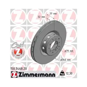 ZIMMERMANN 150.3468.20 Bremsscheiben 2 Stück für BMW ZIMMERMANN 150.3468.20 Bremsscheiben 2 Stück für BMW