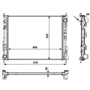 NRF 53992 Kühler NRF 53992 Kühler