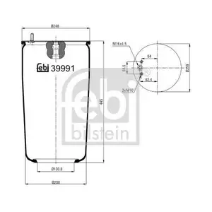 FEBI BILSTEIN 39991 Luftfederbalg für VOLVO FEBI BILSTEIN 39991 Luftfederbalg für VOLVO
