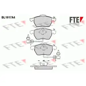 Bremsbelagsatz Scheibenbremse Fte 9010251 für Audi für Seat für Skoda für VW Bremsbelagsatz Scheibenbremse Fte 9010251 für Audi für Seat für Skoda für VW