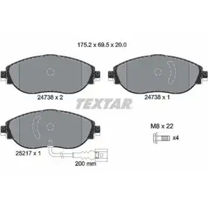 Textar Bremsenset Scheiben Ø288 belüftet Beläge vorn Audi VW Skoda Seat Textar Bremsenset Scheiben Ø288 belüftet Beläge vorn Audi VW Skoda Seat