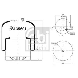 FEBI BILSTEIN 35691 Luftfederbalg für MERCEDES-BENZ FEBI BILSTEIN 35691 Luftfederbalg für MERCEDES-BENZ