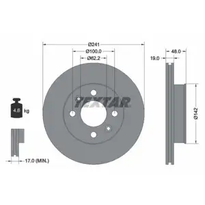 TEXTAR 92134103 Bremsscheiben 2 Stück vorne HYUNDAI TEXTAR 92134103 Bremsscheiben 2 Stück vorne HYUNDAI