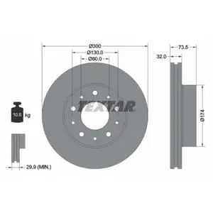 TEXTAR 92157303 Bremsscheiben 2 Stück CITROËN TEXTAR 92157303 Bremsscheiben 2 Stück CITROËN