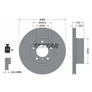 TEXTAR 92238505 Bremsscheiben 2 Stück BMW TEXTAR 92238505 Bremsscheiben 2 Stück BMW