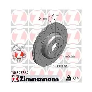 ZIMMERMANN 150.3482.52 Bremsscheiben 2 Stück für BMW ZIMMERMANN 150.3482.52 Bremsscheiben 2 Stück für BMW