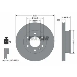 TEXTAR 93143203 Bremsscheiben 2 Stück MERCEDES-BENZ TEXTAR 93143203 Bremsscheiben 2 Stück MERCEDES-BENZ