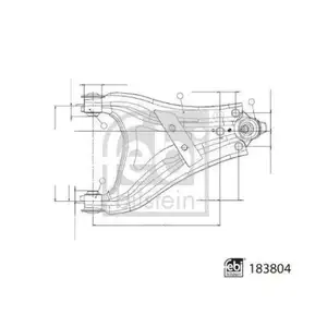 FEBI BILSTEIN 183804 Querlenker für DACIA, RENAULT FEBI BILSTEIN 183804 Querlenker für DACIA, RENAULT