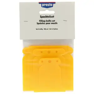 Universalspachtel Presto 600238 Spachtelklingen Kunststoff Set &Aacute; 4 St&uuml;ck