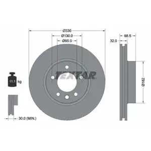 Textar Bremsenset Bremsscheiben Ø330 belüftet Bremsbeläge WK vorn VW Touareg Textar Bremsenset Bremsscheiben Ø330 belüftet Bremsbeläge WK vorn VW Touareg