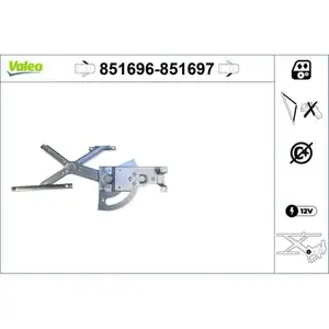 Fensterheber Valeo 851696 für Opel für Vauxhall Vorne Links Fensterheber Valeo 851696 für Opel für Vauxhall Vorne Links