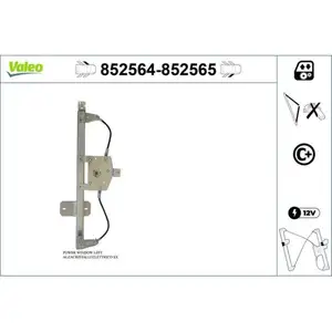 Fensterheber Valeo 852564 für Renault Vorne Links Fensterheber Valeo 852564 für Renault Vorne Links