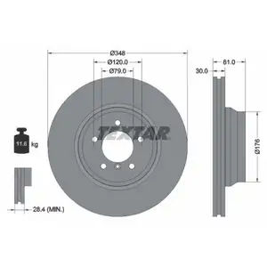 TEXTAR 92122905 Bremsscheiben 2 Stück vorne für BMW TEXTAR 92122905 Bremsscheiben 2 Stück vorne für BMW