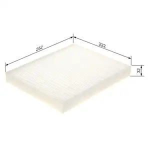 BOSCH 1 987 435 135 Filter, Innenraumluft M5135 f&uuml;r AUDI, VW, SEAT, SKODA