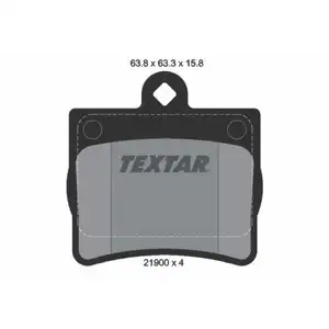 Textar Bremsenset Scheiben 259 mm voll Bremsbeläge hinten Mercedes C-Klasse W202 Textar Bremsenset Scheiben 259 mm voll Bremsbeläge hinten Mercedes C-Klasse W202