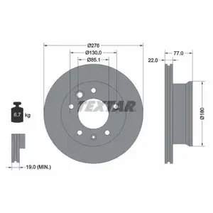 TEXTAR 92131503 Bremsscheiben 2 Stück MERCEDES-BENZ TEXTAR 92131503 Bremsscheiben 2 Stück MERCEDES-BENZ