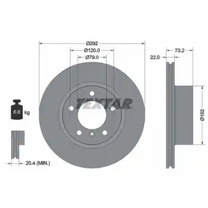 TEXTAR 92132805 Bremsscheiben 2 Stück BMW TEXTAR 92132805 Bremsscheiben 2 Stück BMW