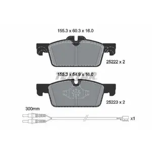 Bremsbelagsatz Scheibenbremse Textar 2522204 Q+ für Peugeot Vorderachse Bremsbelagsatz Scheibenbremse Textar 2522204 Q+ für Peugeot Vorderachse