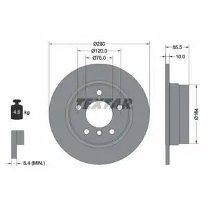 TEXTAR 92132903 Bremsscheiben 2 St&uuml;ck BMW