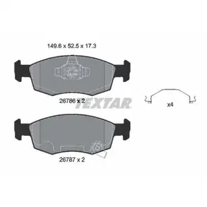Bremsbelagsatz Scheibenbremse Textar 2678601 Q+ für Fiat für Lancia Vorderachse Bremsbelagsatz Scheibenbremse Textar 2678601 Q+ für Fiat für Lancia Vorderachse